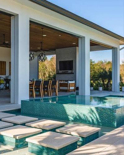 Pool landscaping